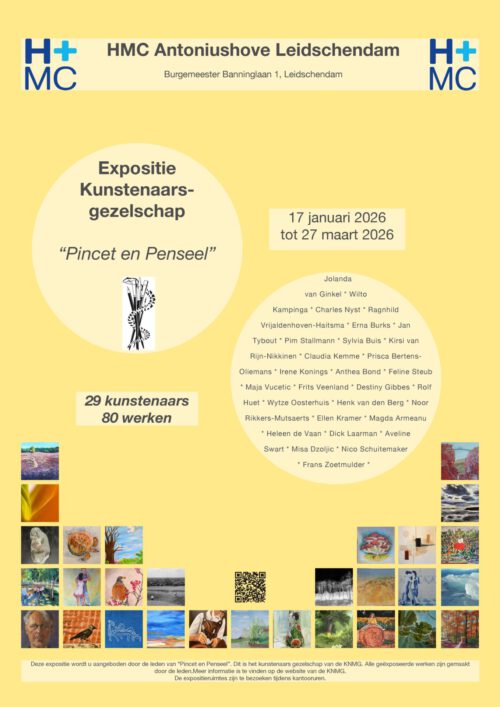 Expositie Pincet & Penseel, januari-maart 2026 Leidschendam